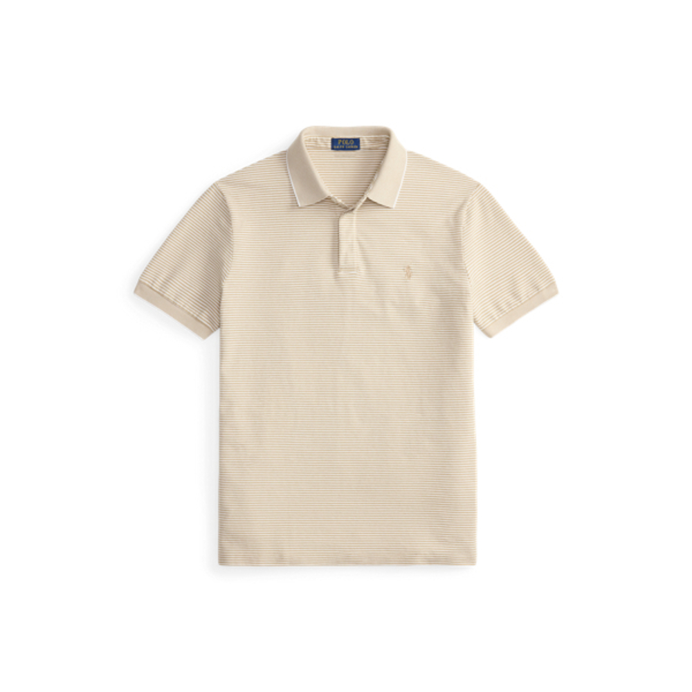 Polo Ralph Lauren Classic Fit Stretch Oxford Mesh Polo Beige